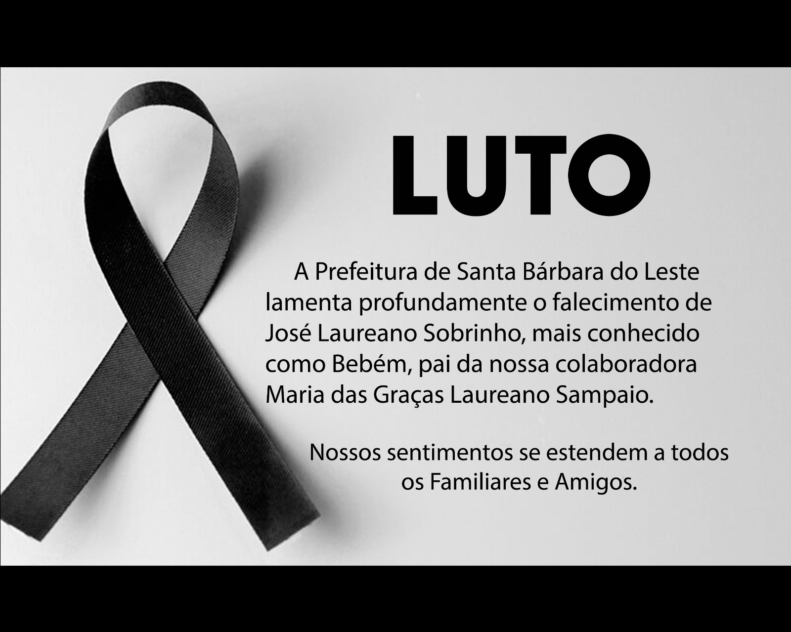 Luto - José Laureano Sobrinho