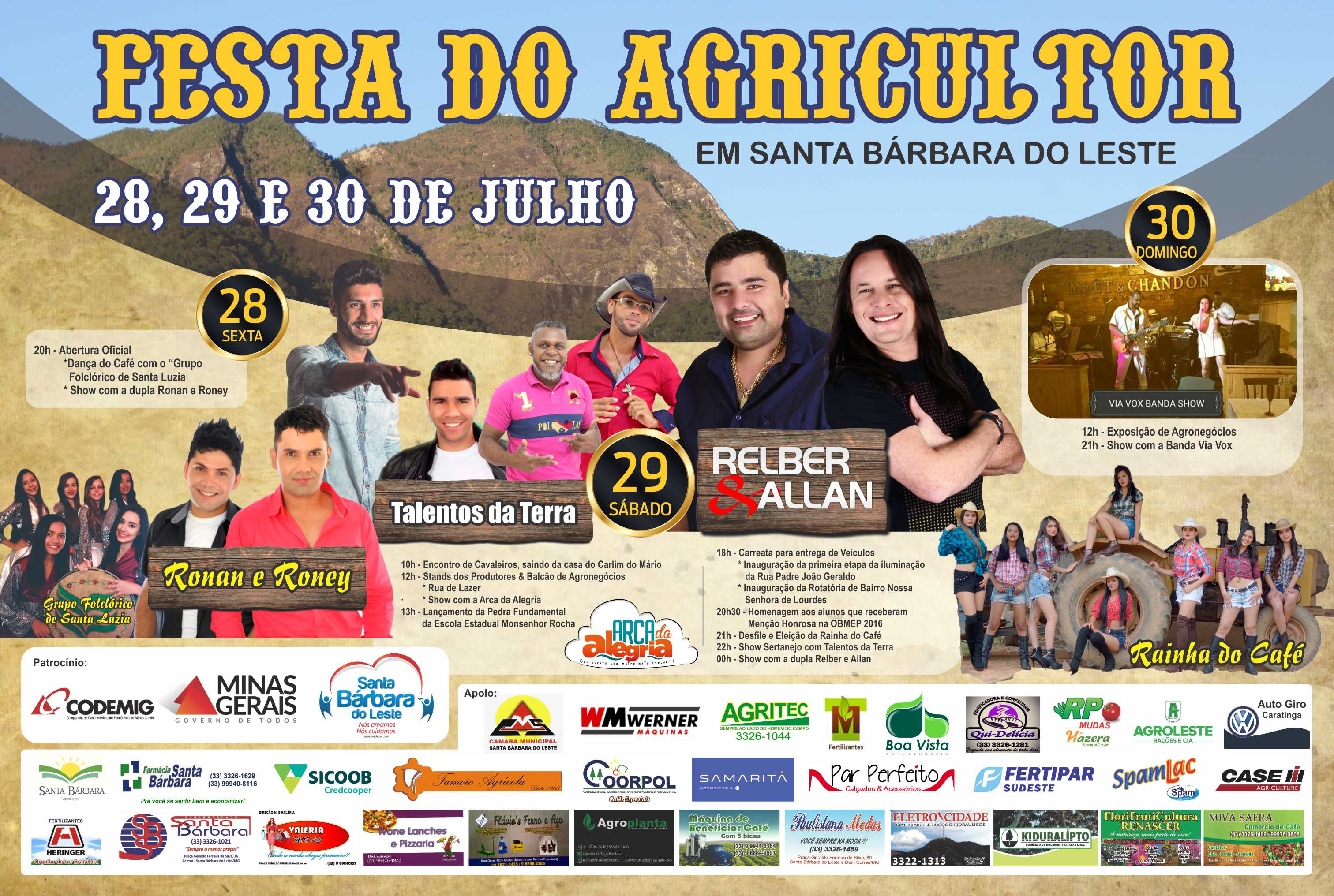 Festa do Agricultor em Santa Bárbara do Leste