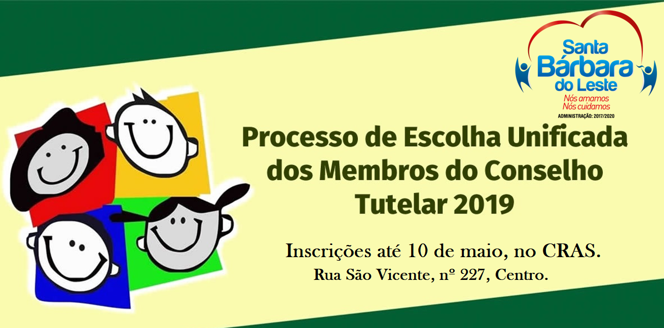 Terminam na próxima sexta as inscrições do Processo de Escolha para Conselheiro Tutelar